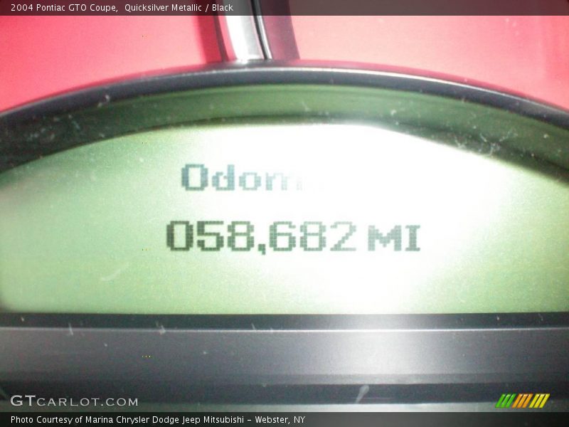 Quicksilver Metallic / Black 2004 Pontiac GTO Coupe