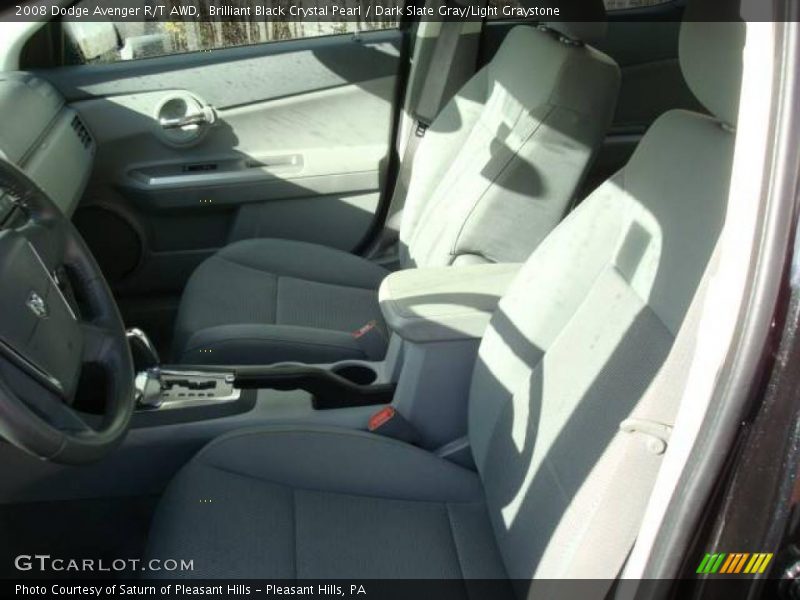 Brilliant Black Crystal Pearl / Dark Slate Gray/Light Graystone 2008 Dodge Avenger R/T AWD