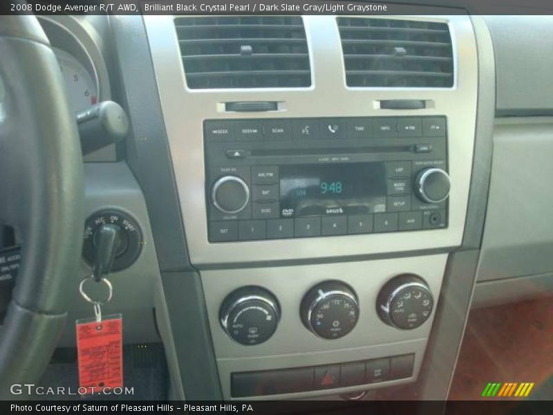 Brilliant Black Crystal Pearl / Dark Slate Gray/Light Graystone 2008 Dodge Avenger R/T AWD