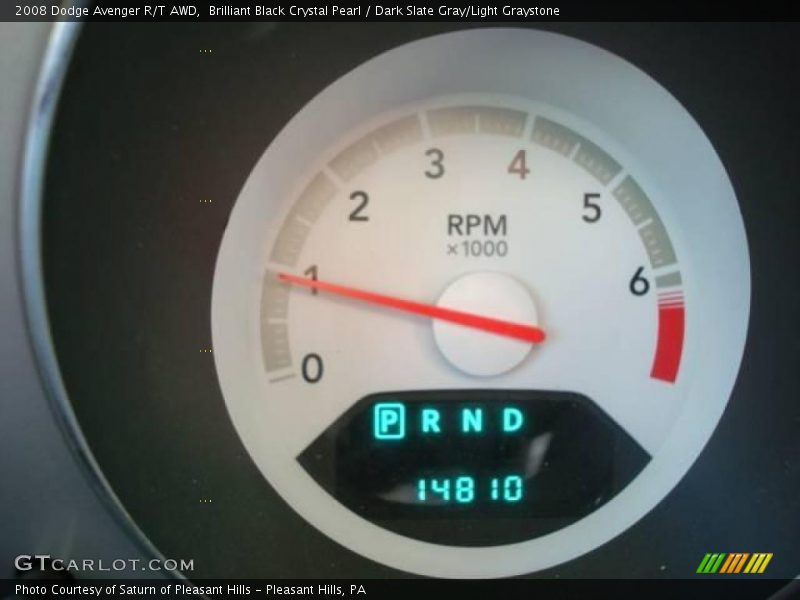 Brilliant Black Crystal Pearl / Dark Slate Gray/Light Graystone 2008 Dodge Avenger R/T AWD