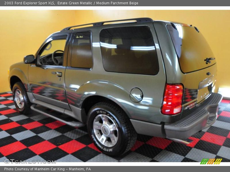 Estate Green Metallic / Medium Parchment Beige 2003 Ford Explorer Sport XLS