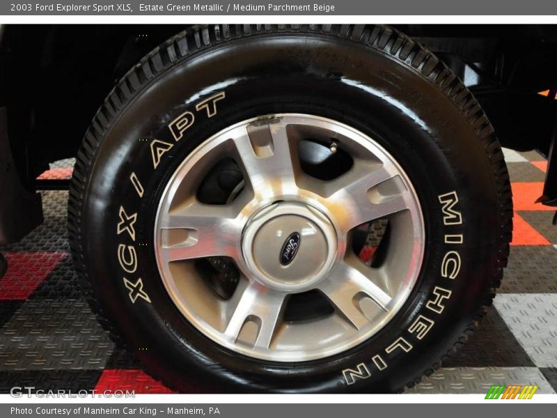 Estate Green Metallic / Medium Parchment Beige 2003 Ford Explorer Sport XLS