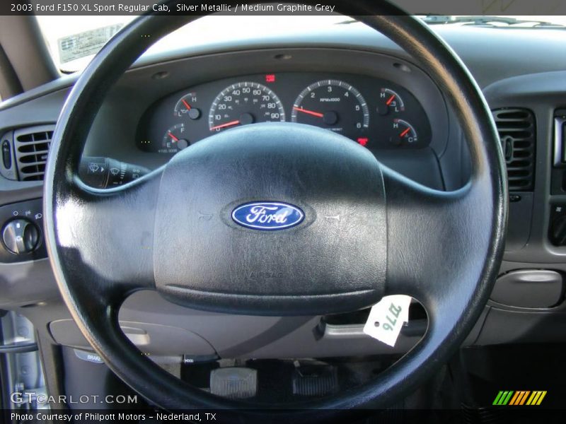 Silver Metallic / Medium Graphite Grey 2003 Ford F150 XL Sport Regular Cab