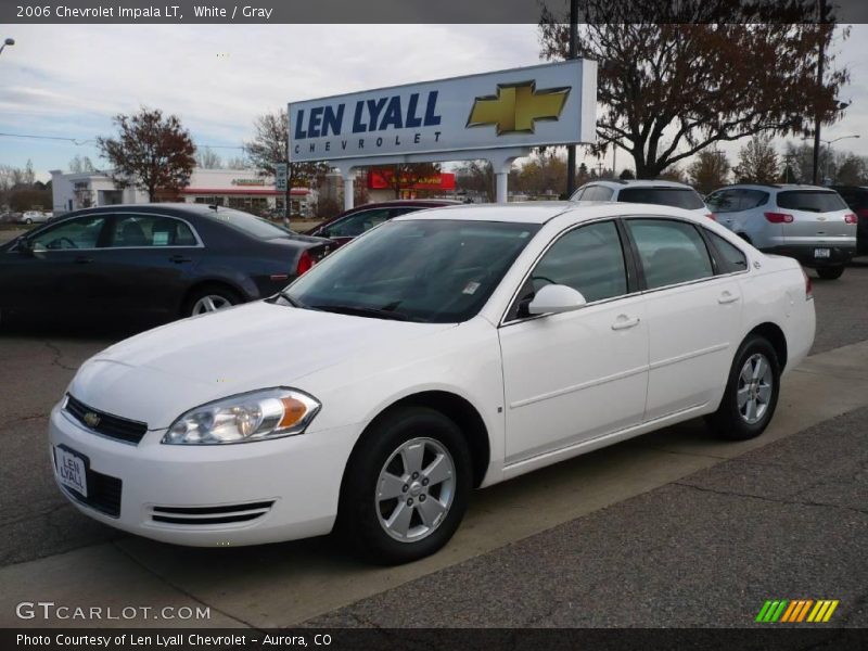 White / Gray 2006 Chevrolet Impala LT