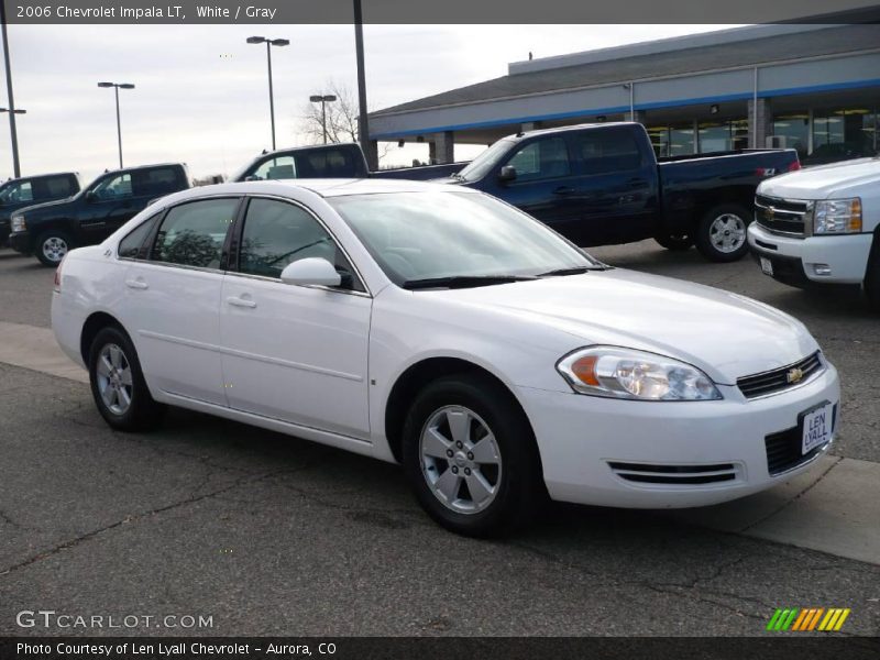 White / Gray 2006 Chevrolet Impala LT