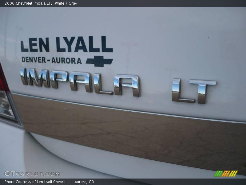 White / Gray 2006 Chevrolet Impala LT