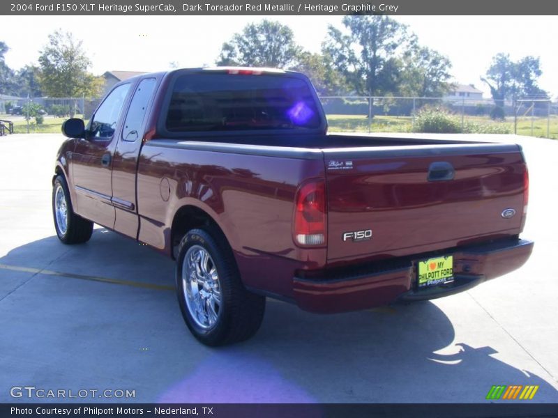 Dark Toreador Red Metallic / Heritage Graphite Grey 2004 Ford F150 XLT Heritage SuperCab