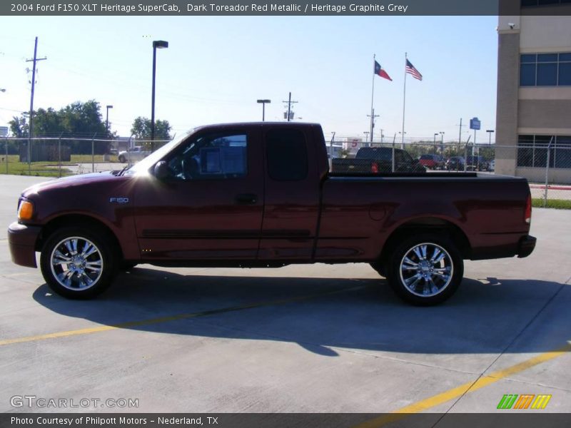 Dark Toreador Red Metallic / Heritage Graphite Grey 2004 Ford F150 XLT Heritage SuperCab