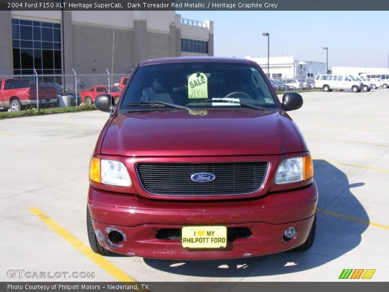 Dark Toreador Red Metallic / Heritage Graphite Grey 2004 Ford F150 XLT Heritage SuperCab