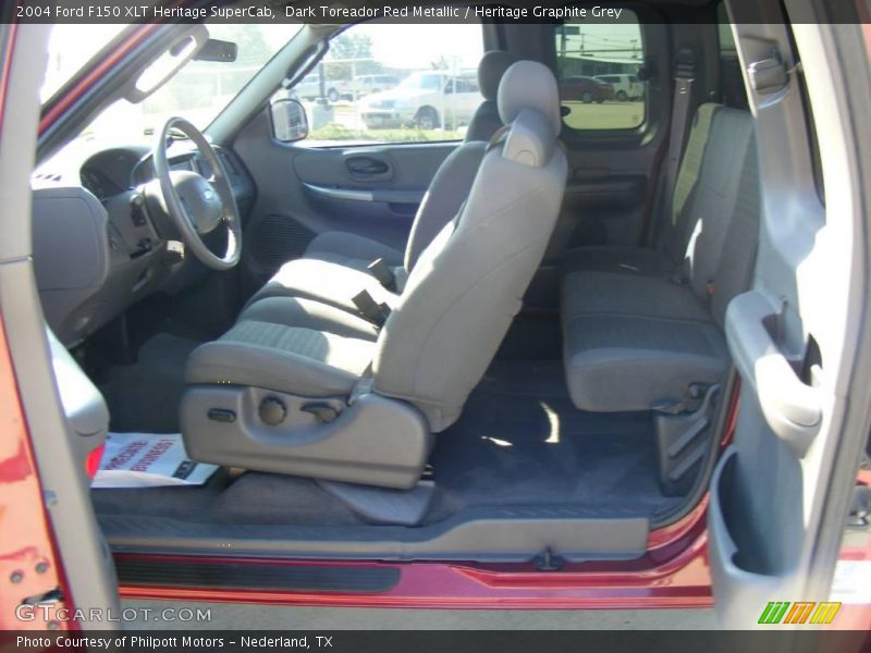 Dark Toreador Red Metallic / Heritage Graphite Grey 2004 Ford F150 XLT Heritage SuperCab