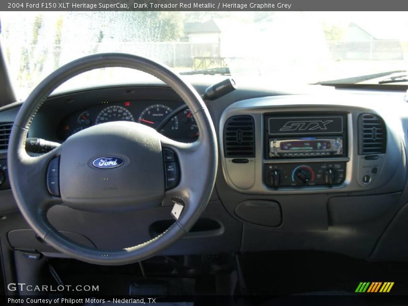 Dark Toreador Red Metallic / Heritage Graphite Grey 2004 Ford F150 XLT Heritage SuperCab