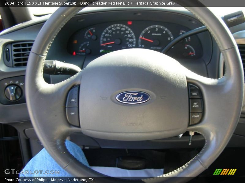 Dark Toreador Red Metallic / Heritage Graphite Grey 2004 Ford F150 XLT Heritage SuperCab