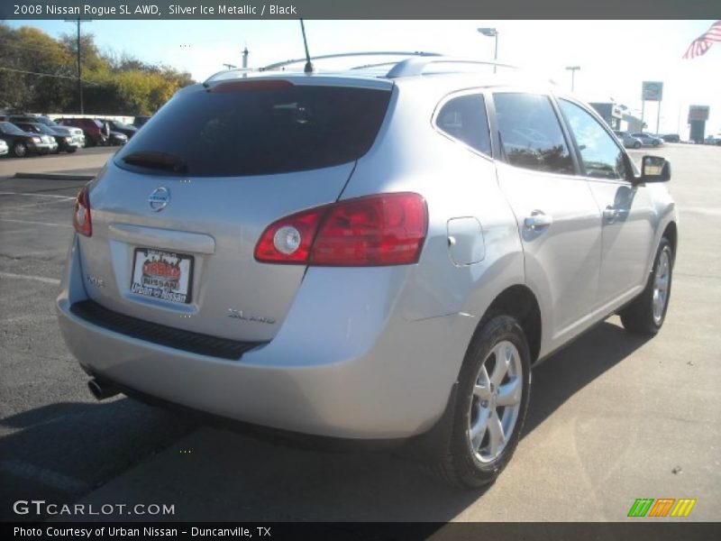Silver Ice Metallic / Black 2008 Nissan Rogue SL AWD