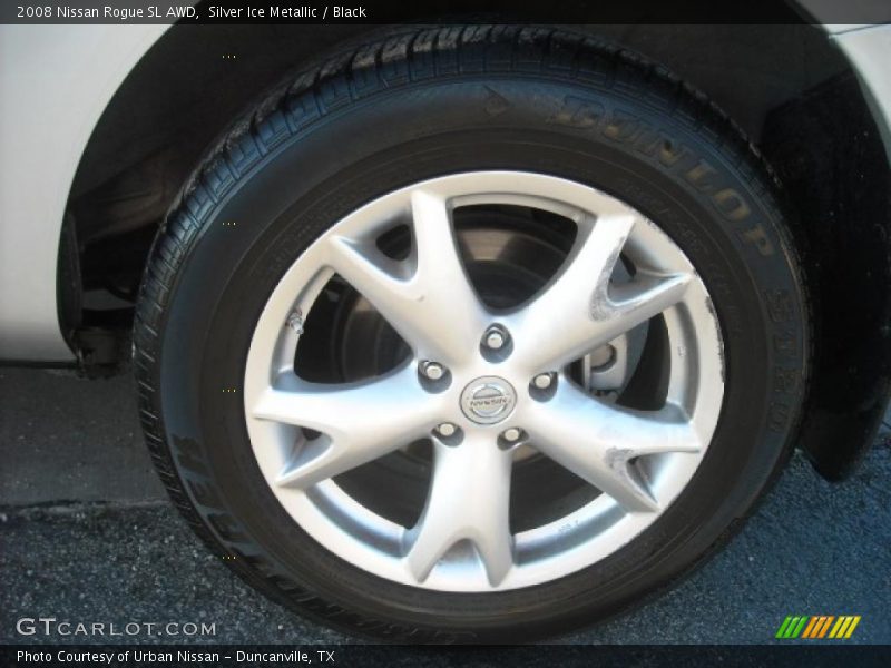 Silver Ice Metallic / Black 2008 Nissan Rogue SL AWD