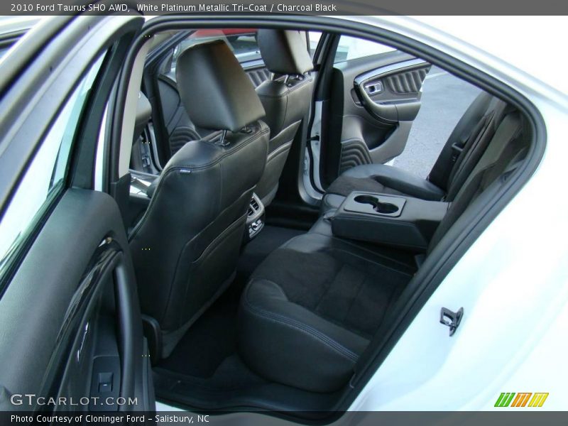White Platinum Metallic Tri-Coat / Charcoal Black 2010 Ford Taurus SHO AWD