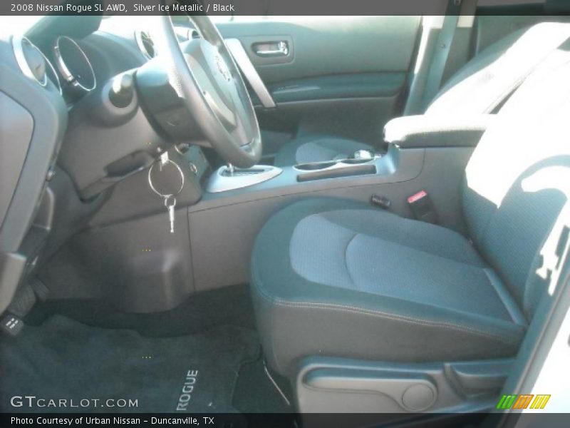 Silver Ice Metallic / Black 2008 Nissan Rogue SL AWD