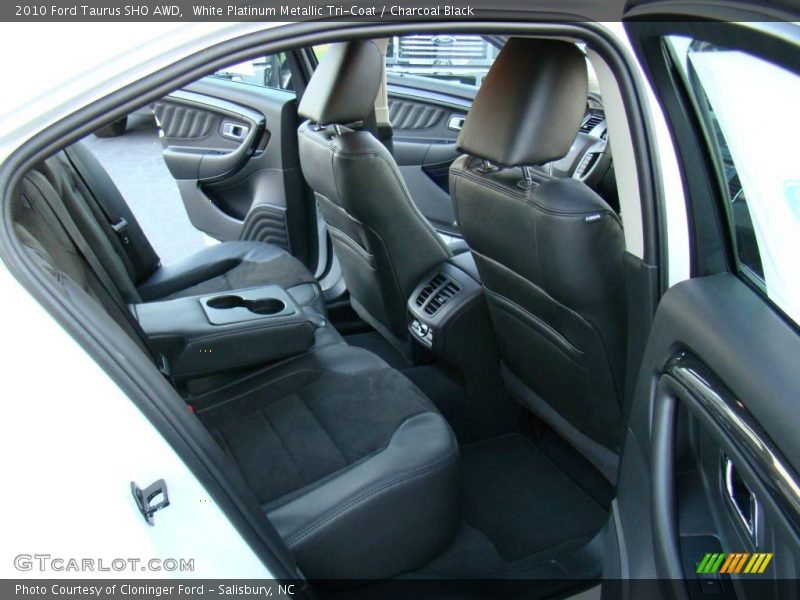 White Platinum Metallic Tri-Coat / Charcoal Black 2010 Ford Taurus SHO AWD