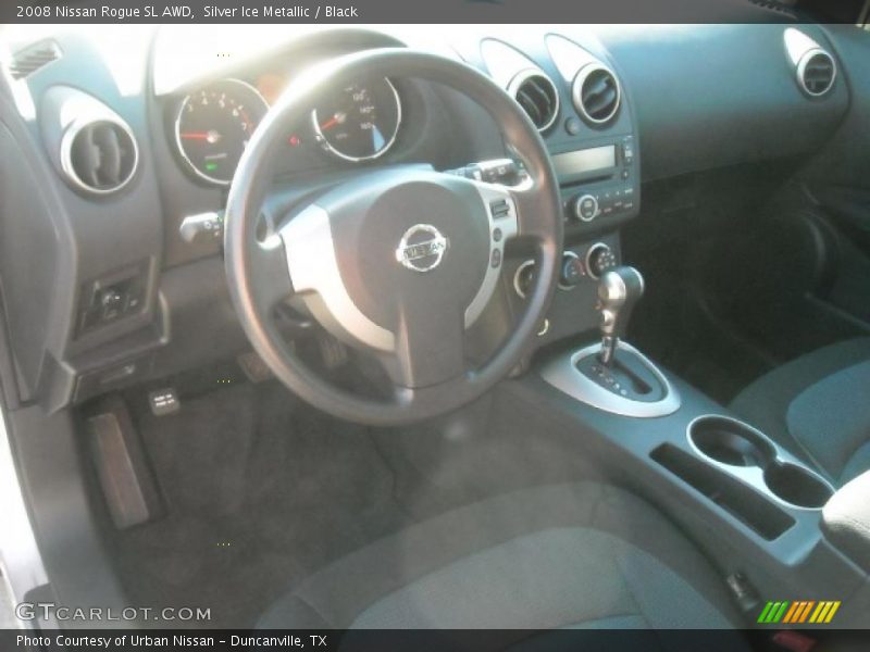 Silver Ice Metallic / Black 2008 Nissan Rogue SL AWD