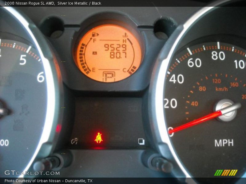 Silver Ice Metallic / Black 2008 Nissan Rogue SL AWD
