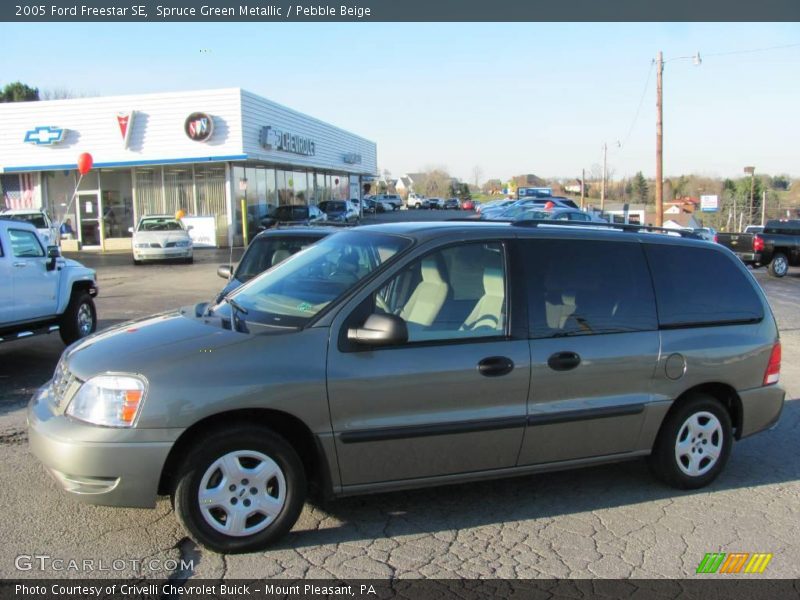 Spruce Green Metallic / Pebble Beige 2005 Ford Freestar SE