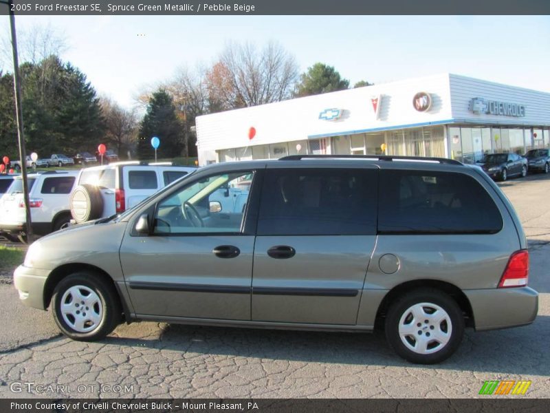 Spruce Green Metallic / Pebble Beige 2005 Ford Freestar SE