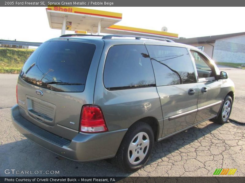 Spruce Green Metallic / Pebble Beige 2005 Ford Freestar SE