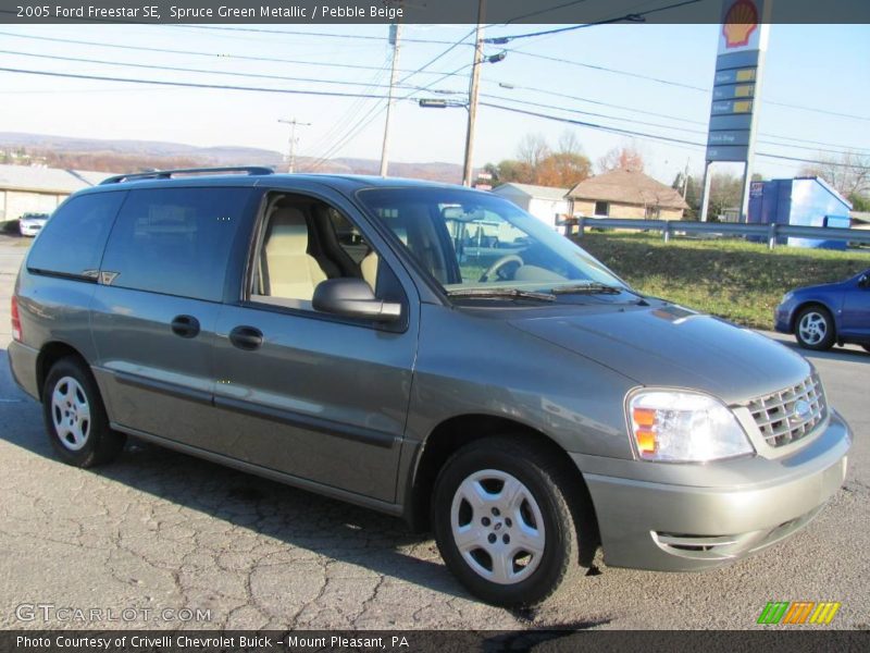 Spruce Green Metallic / Pebble Beige 2005 Ford Freestar SE