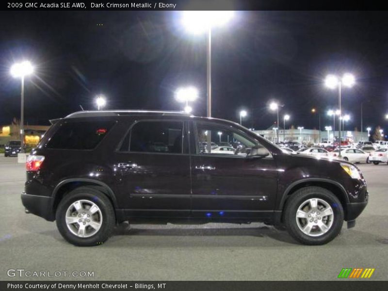 Dark Crimson Metallic / Ebony 2009 GMC Acadia SLE AWD
