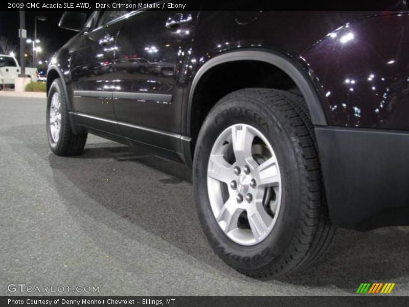 Dark Crimson Metallic / Ebony 2009 GMC Acadia SLE AWD