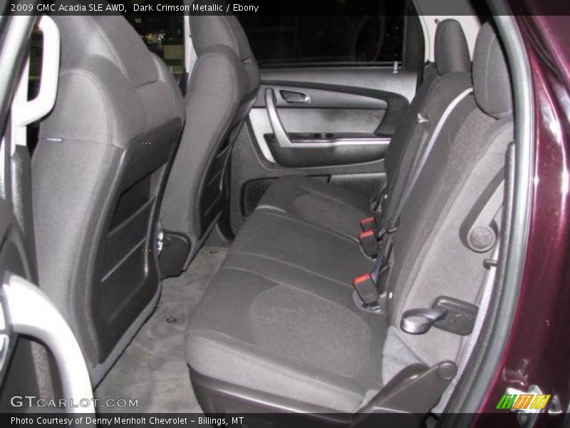 Dark Crimson Metallic / Ebony 2009 GMC Acadia SLE AWD
