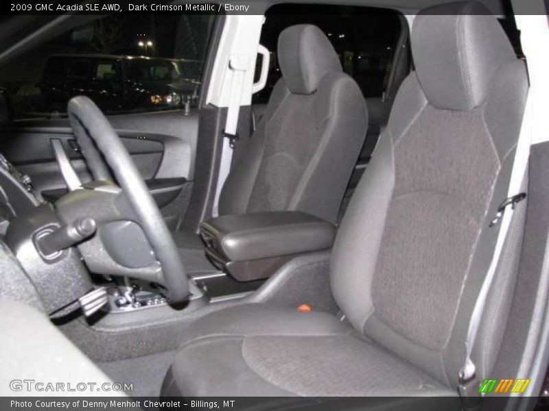 Dark Crimson Metallic / Ebony 2009 GMC Acadia SLE AWD