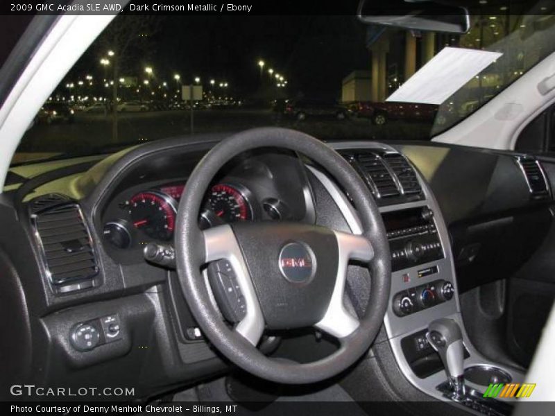 Dark Crimson Metallic / Ebony 2009 GMC Acadia SLE AWD