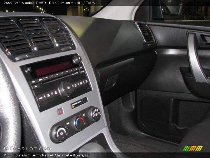 Dark Crimson Metallic / Ebony 2009 GMC Acadia SLE AWD