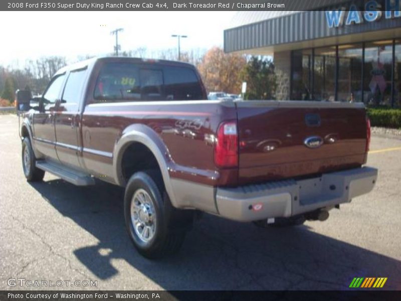Dark Toreador Red / Chaparral Brown 2008 Ford F350 Super Duty King Ranch Crew Cab 4x4