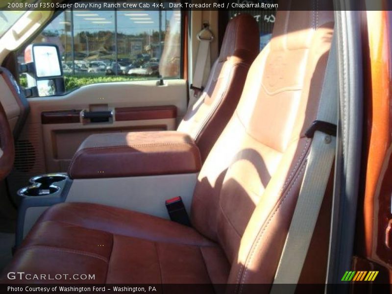 Dark Toreador Red / Chaparral Brown 2008 Ford F350 Super Duty King Ranch Crew Cab 4x4