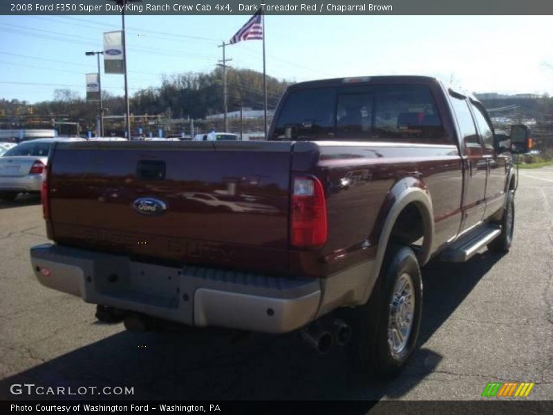 Dark Toreador Red / Chaparral Brown 2008 Ford F350 Super Duty King Ranch Crew Cab 4x4