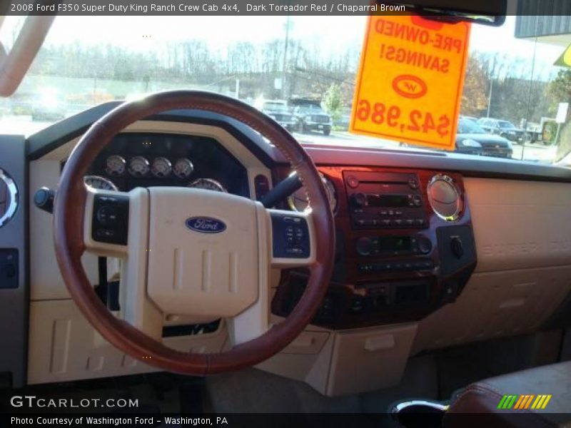 Dark Toreador Red / Chaparral Brown 2008 Ford F350 Super Duty King Ranch Crew Cab 4x4