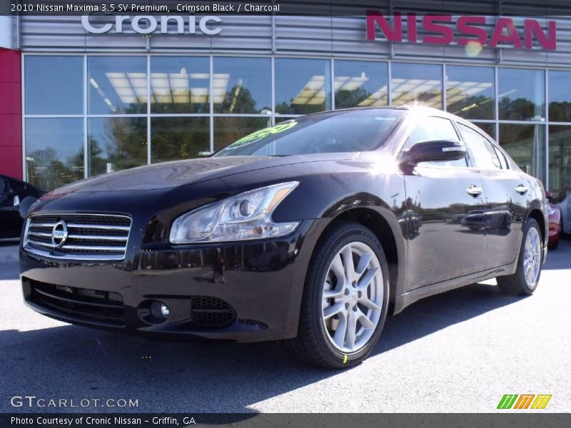 Crimson Black / Charcoal 2010 Nissan Maxima 3.5 SV Premium