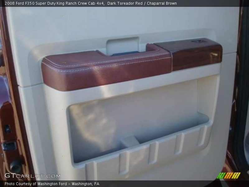 Dark Toreador Red / Chaparral Brown 2008 Ford F350 Super Duty King Ranch Crew Cab 4x4