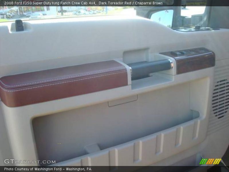 Dark Toreador Red / Chaparral Brown 2008 Ford F350 Super Duty King Ranch Crew Cab 4x4