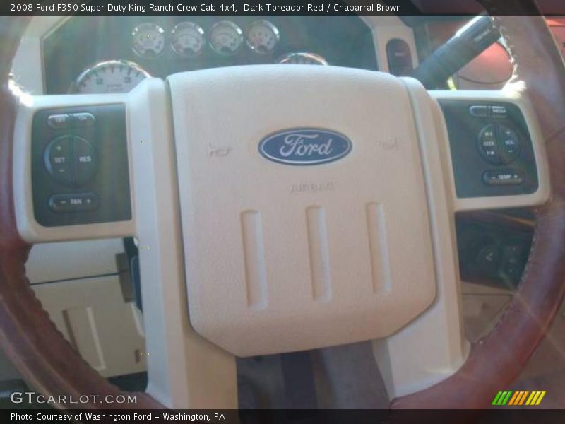 Dark Toreador Red / Chaparral Brown 2008 Ford F350 Super Duty King Ranch Crew Cab 4x4