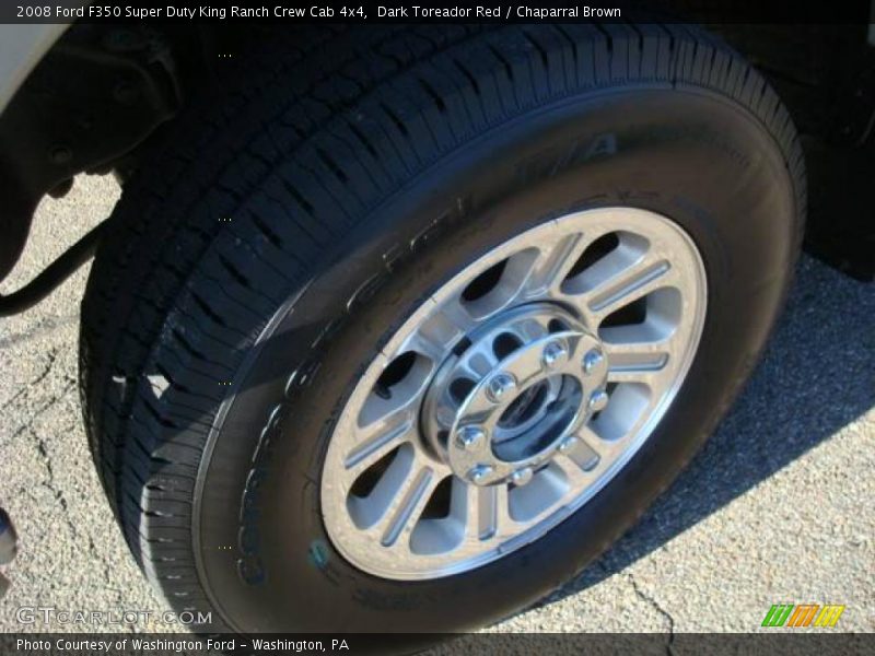 Dark Toreador Red / Chaparral Brown 2008 Ford F350 Super Duty King Ranch Crew Cab 4x4