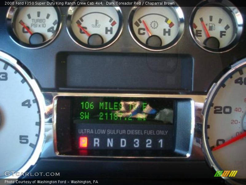 Dark Toreador Red / Chaparral Brown 2008 Ford F350 Super Duty King Ranch Crew Cab 4x4