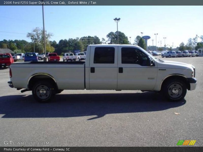 Oxford White / Tan 2006 Ford F250 Super Duty XL Crew Cab