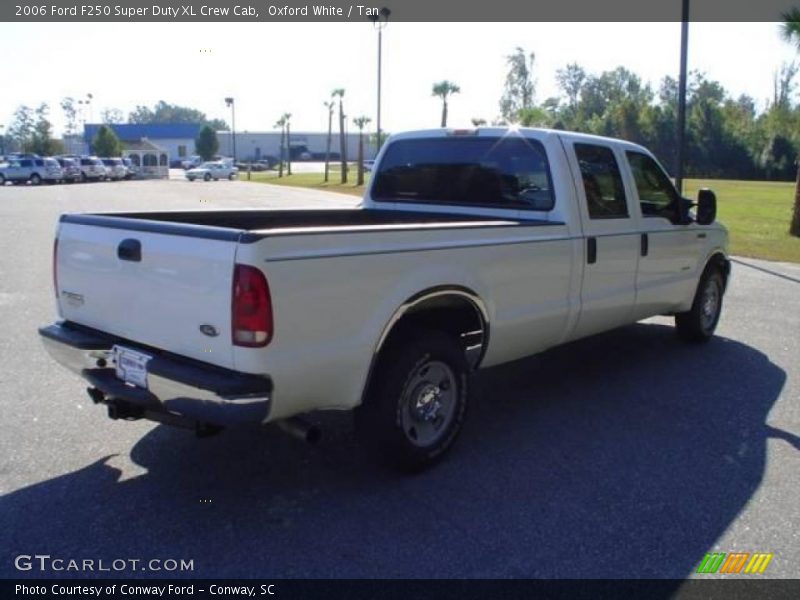 Oxford White / Tan 2006 Ford F250 Super Duty XL Crew Cab
