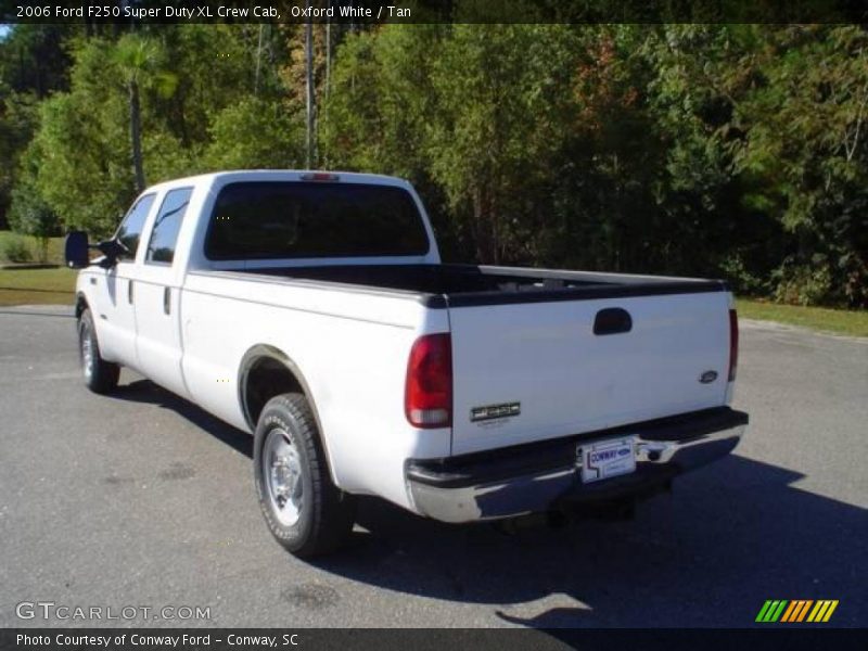 Oxford White / Tan 2006 Ford F250 Super Duty XL Crew Cab