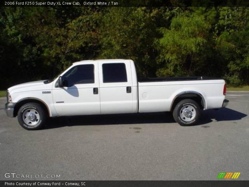 Oxford White / Tan 2006 Ford F250 Super Duty XL Crew Cab