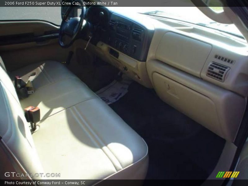 Oxford White / Tan 2006 Ford F250 Super Duty XL Crew Cab