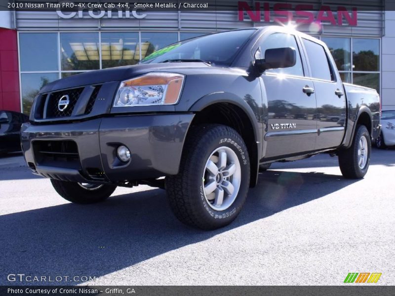 Smoke Metallic / Charcoal 2010 Nissan Titan PRO-4X Crew Cab 4x4