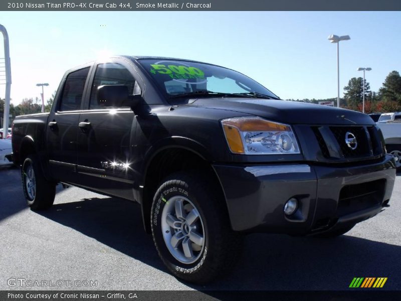 Smoke Metallic / Charcoal 2010 Nissan Titan PRO-4X Crew Cab 4x4